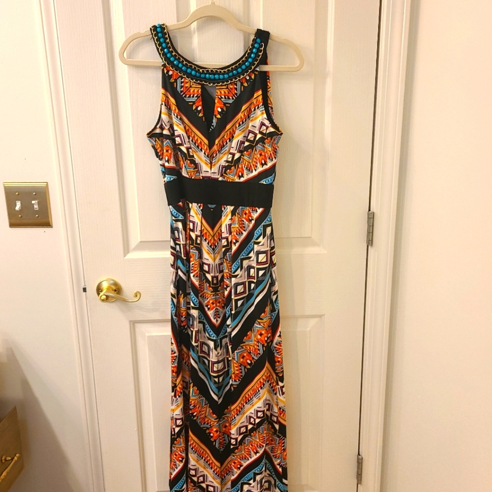 Aztec inspired maxi dress